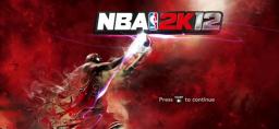 NBA 2K12 Title Screen